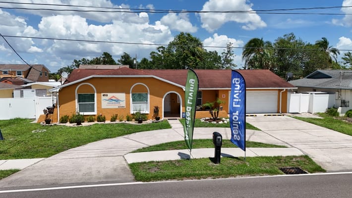 Front exterior of Ocean Breeze Assisted Living Facility