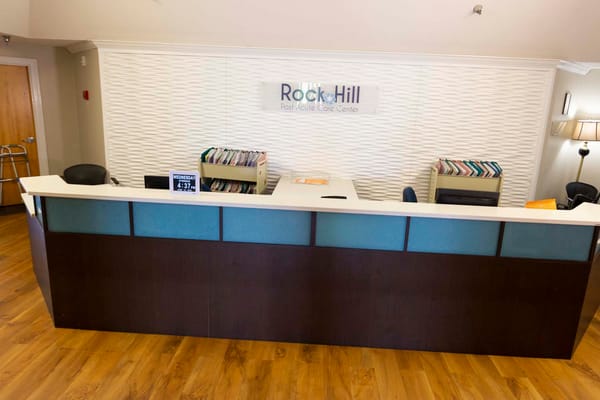 Reception area of Rock Hill Post Acute Care Center