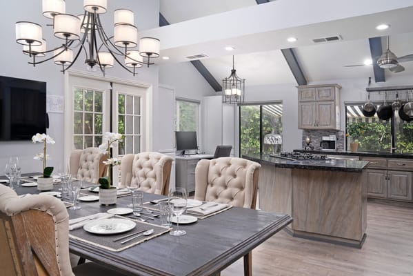 Elegant dining room with modern decor