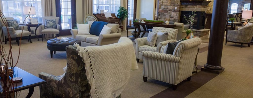 Cozy interior common area with comfortable seating