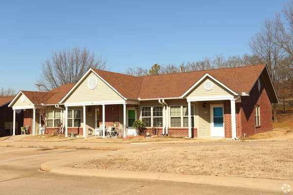 Exterior view of a senior living facility building