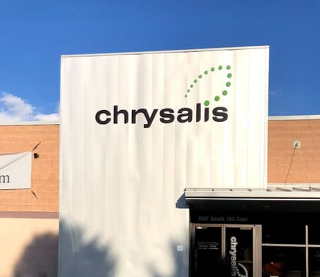 Exterior sign of Chrysalis facility