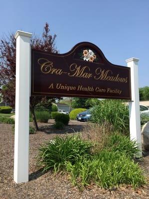 Signage for Cra-Mar Meadows, a care facility