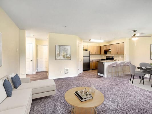 Bright and modern interior of a residential unit
