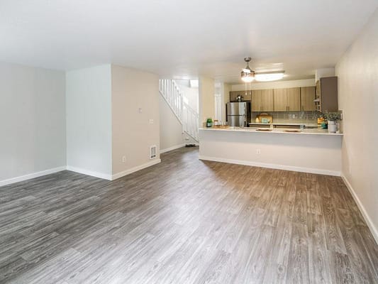 Bright and spacious interior view of a common area