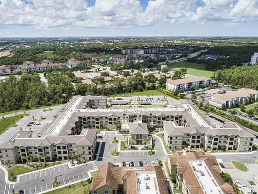 Aerial view of Discovery Village At Naples campus