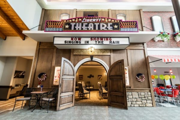 Interior view of a theater inside the facility