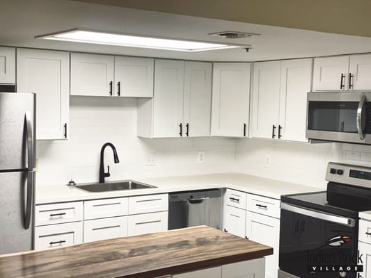 Modern kitchen interior at Indian Rock Village