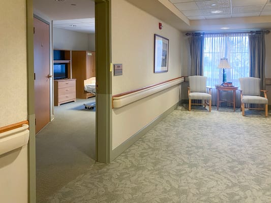 Interior view of a comfortable resident common area