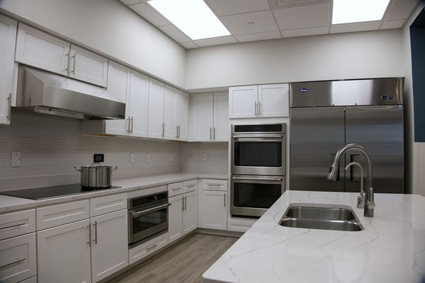 Modern kitchen interior with sleek appliances