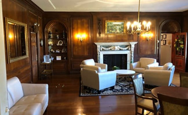 Interior common area with seating and elegant decor