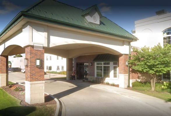 Exterior view of the Vihar Care nursing facility entrance