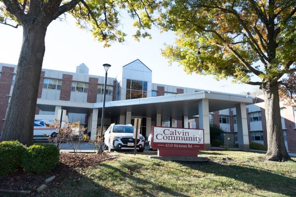 Front entrance of the Calvin Community facility