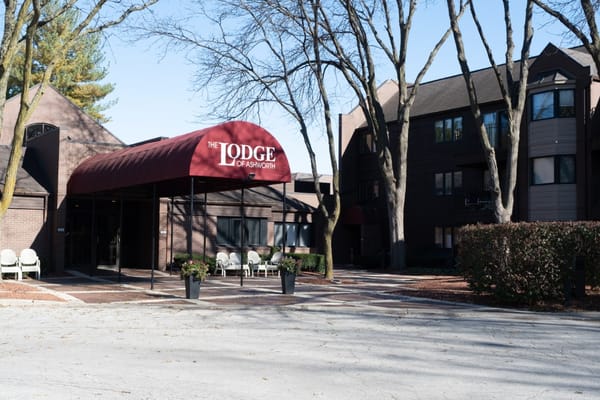 Exterior view of The Lodge of Ashworth entrance