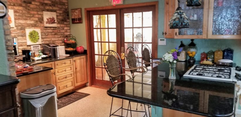Interior view of a kitchen area in a facility