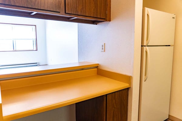 View of a kitchen area in a resident room