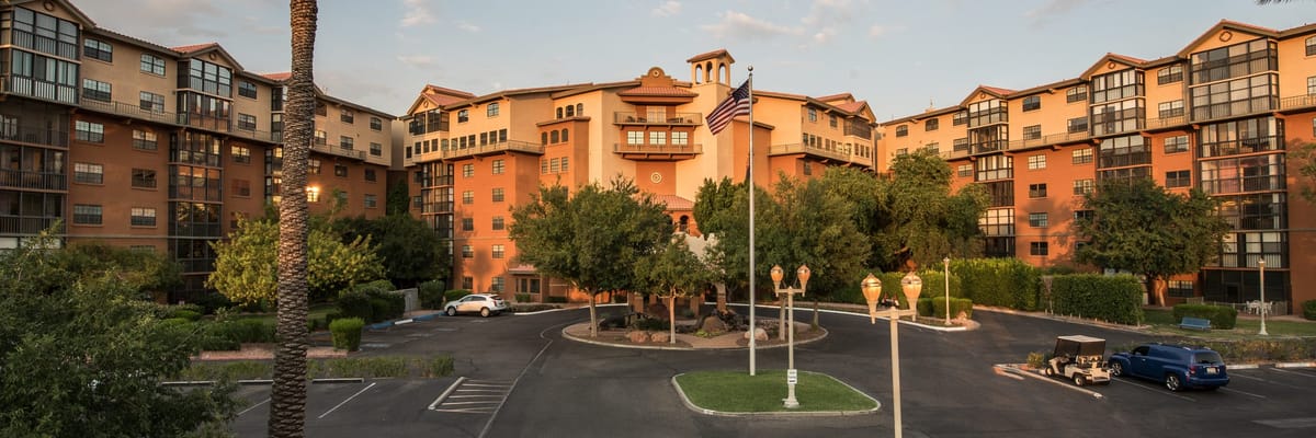 Exterior view of the Freedom Plaza Arizona facility with landscaping