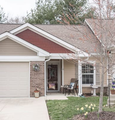Exterior view of a senior living facility