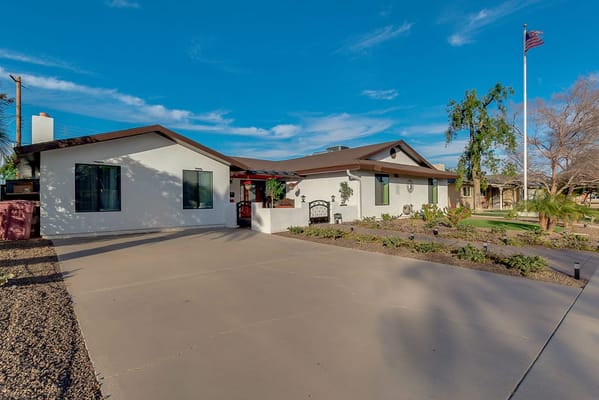 Exterior view of the Southwest Comfort Care facility