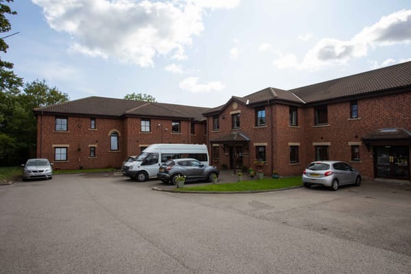 Exterior view of Marigold Nursing Home entrance