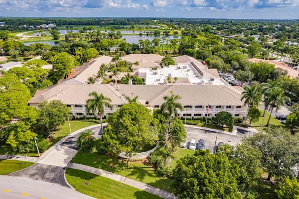 Aerial view of Courtyard Gardens of Jupiter with outdoor space
