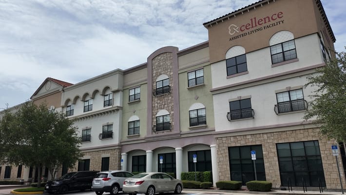 Modern assisted living facility exterior