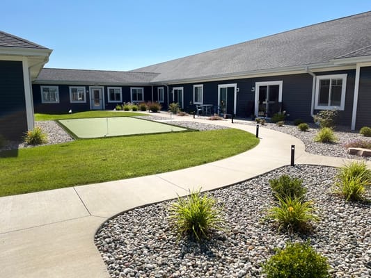 Bright outdoor space with well-maintained landscaping