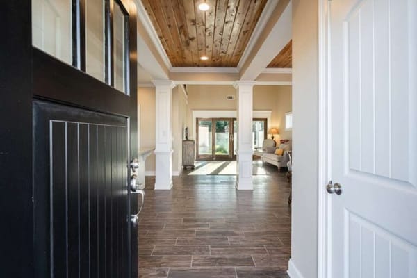 Welcoming view of a bright interior lobby area