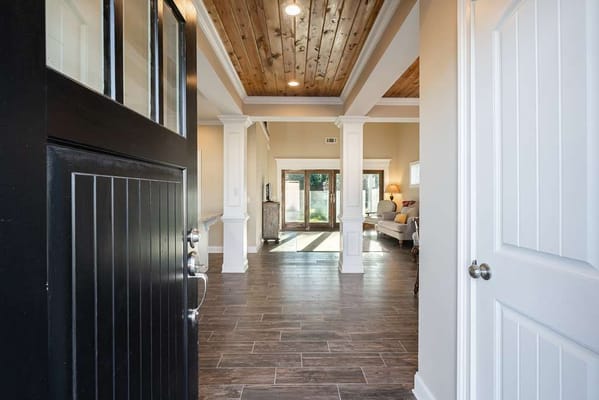 Welcoming view of a bright interior lobby area