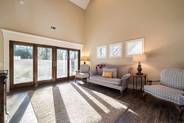 Bright and spacious common area with natural light