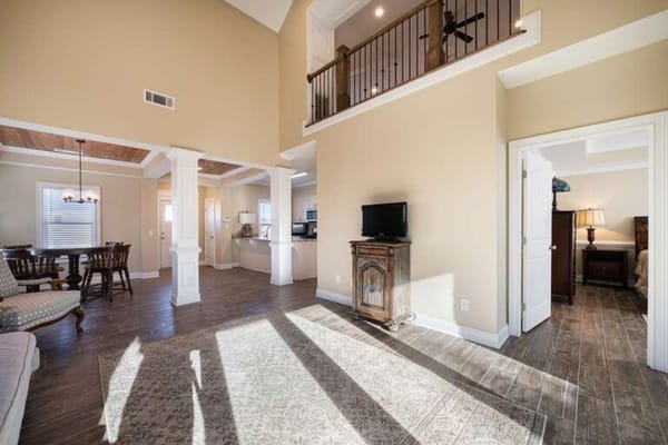 Interior view of a spacious living area