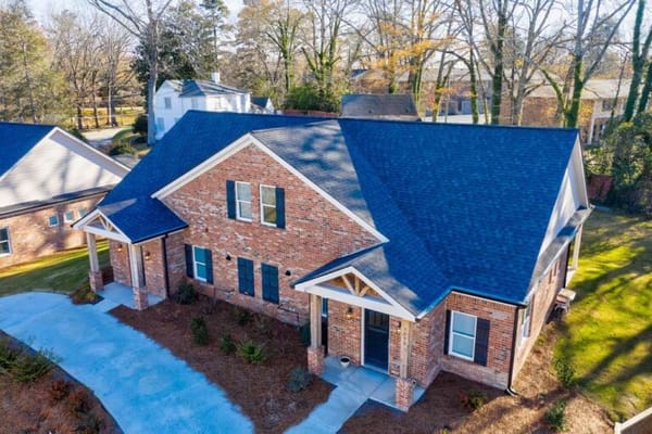 Exterior view of a brick assisted living facility