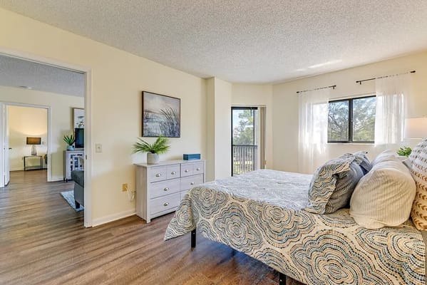 Bright and spacious resident room with modern decor