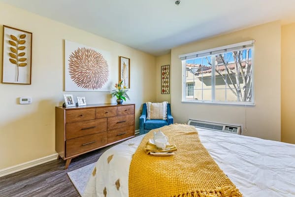 Cozy resident room with a decorative touch