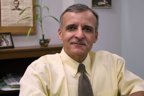 Man sitting in an office environment