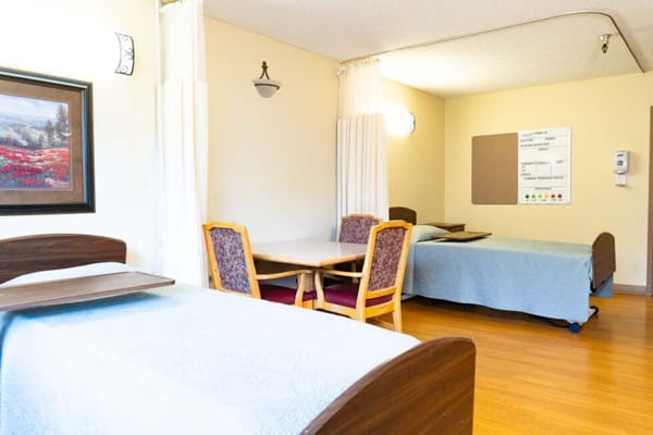 Interior view of a shared resident room