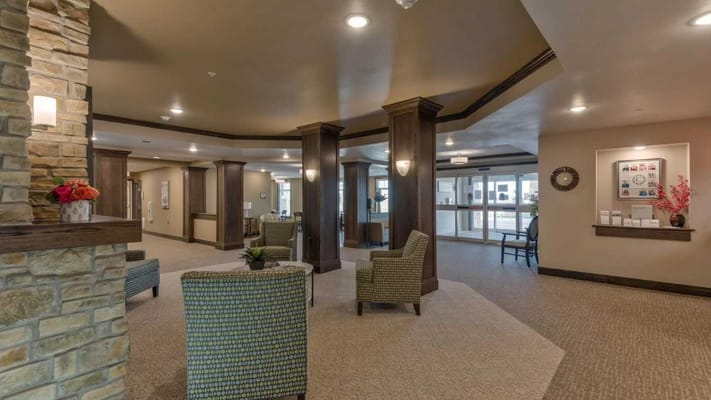 Interior common area with seating and decor