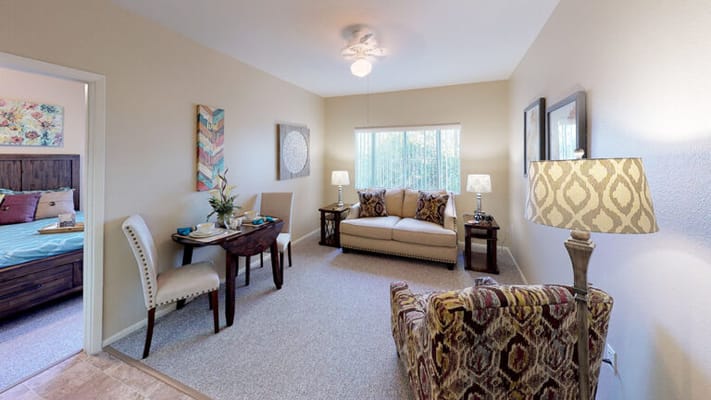 Cozy interior of a resident's living space