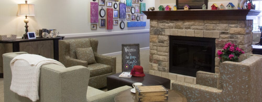 Cozy common area with seating and decor