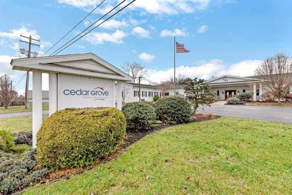 Exterior view of Cedar Grove Assisted Living facility