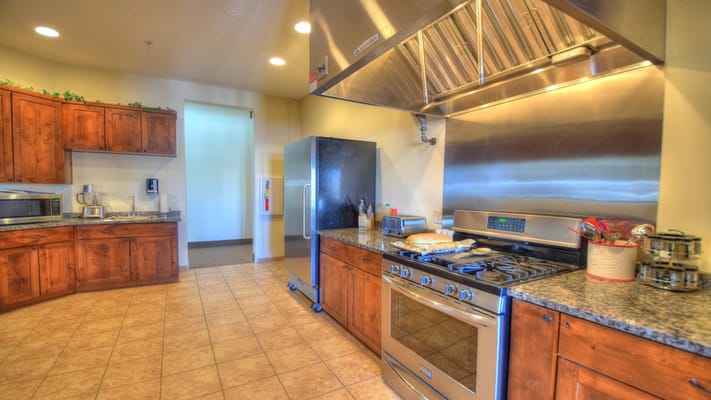 Gourmet kitchen with modern appliances