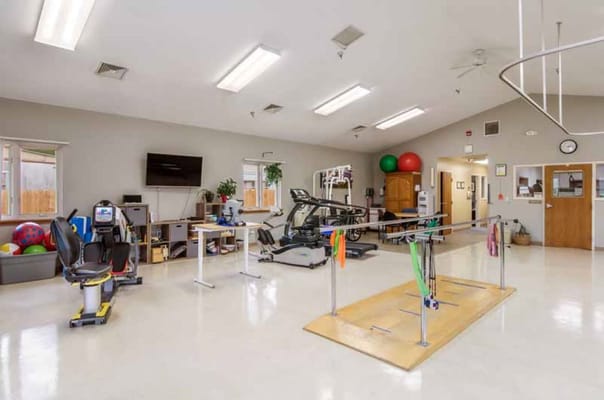 Interior view of a rehabilitation activity room