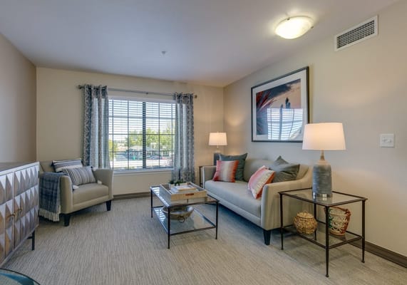 Bright and cozy interior living space