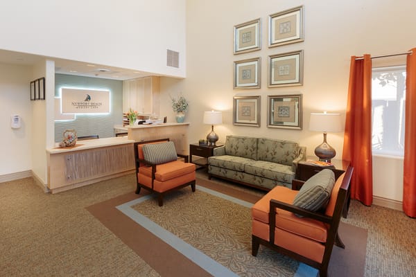 Cozy common area with seating and decor