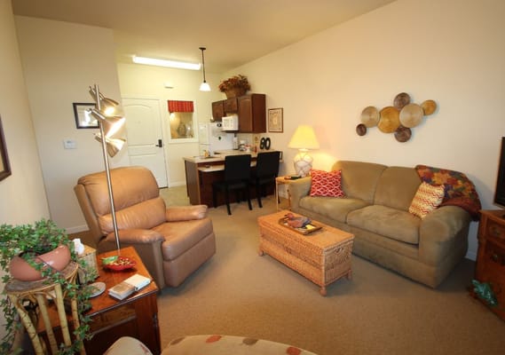 Cozy interior of a resident's living area