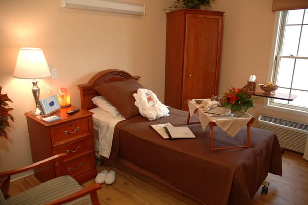 Cozy private room with bed and amenities