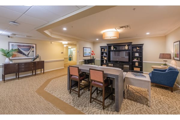 Interior common area with seating and decor