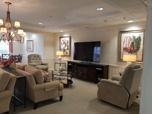 Common area with comfortable seating and decor