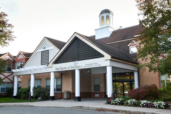 Main entrance of The Grove at Valhalla facility