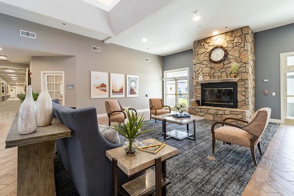 Welcoming interior lounge area with comfortable seating